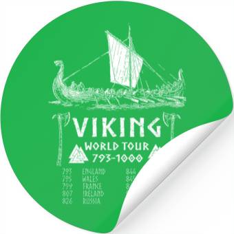 Discover Viking world tour Stickers