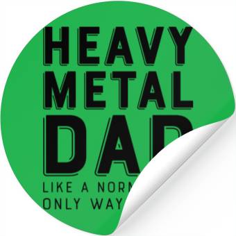 Discover heavy metal dad Stickers