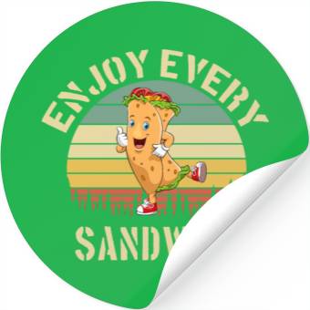 Discover Enjoy Every Sandwich Stickers
