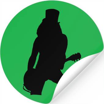 Discover Guitar player shadow, silhouette Stickers