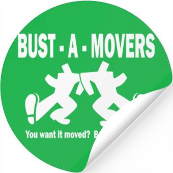 Discover Bust-A-Movers Moving Company Stickers Logo