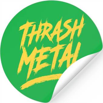 Discover Thrash Metal Stickers