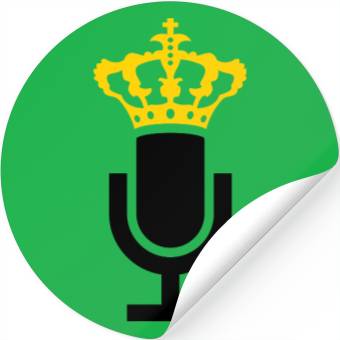 Discover King Microphone Icon Stickers