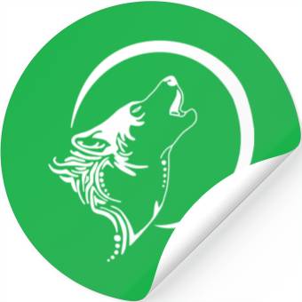 Discover Wolf Howl Tribal Stickers