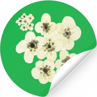 Discover abstract flower Stickers