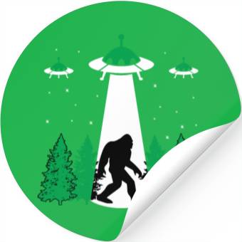 Discover Bigfoot UFO Abduction Stickers