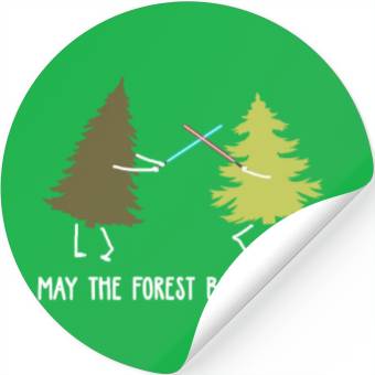 Discover May the forest be with you Stickers