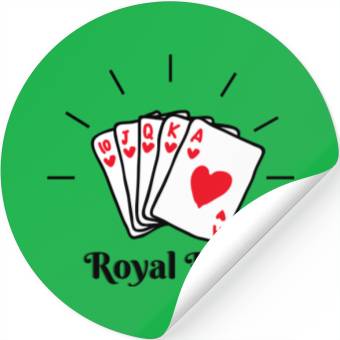 Discover Royal Flush Poker Stickers