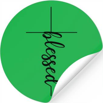Discover Blessed Cross, thin, cool christian, blessed Stickers