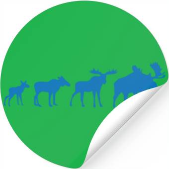 Discover Moose Evolution Stickers