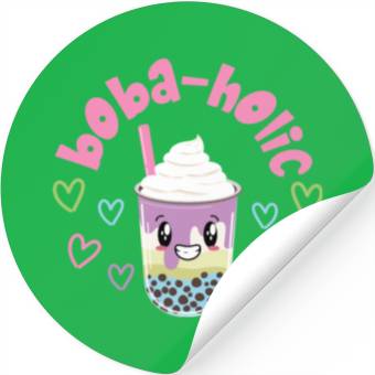 Discover Bubble Boba Tea Stickers
