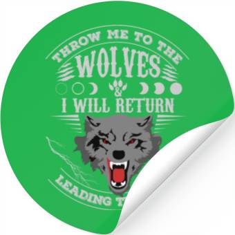Discover Grey Wolf Pack Attitude Quote Stickers