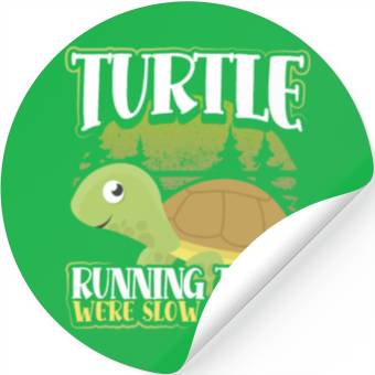 Discover Turtle Running Team Stickers