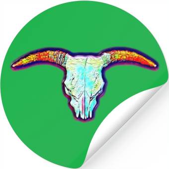 Discover Cow skull Stickers