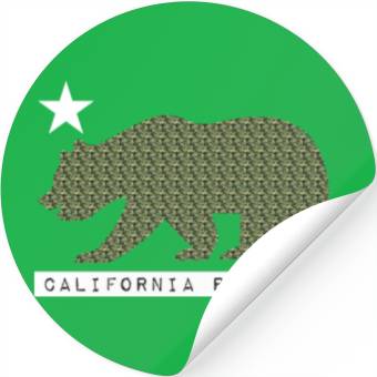 Discover California Bear Stickers
