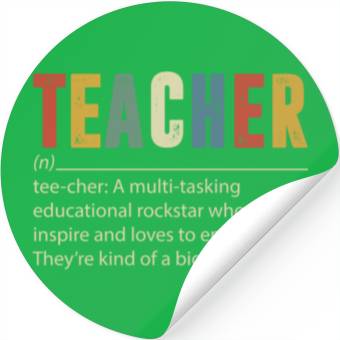 Discover Teacher Multi tasking Educational Rockstar Stickers