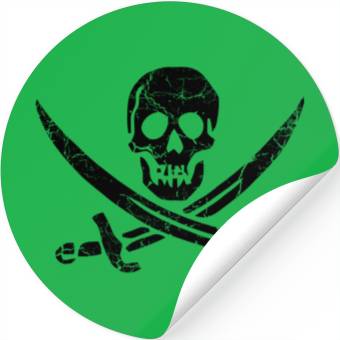 Discover Pirate Cross Stickers