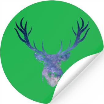 Discover Galaxy Deer Stickers