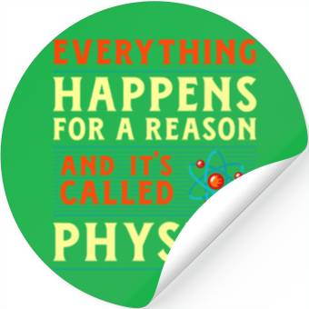Discover Physics Physicist Nerd Science Geek Scientist Gift Stickers