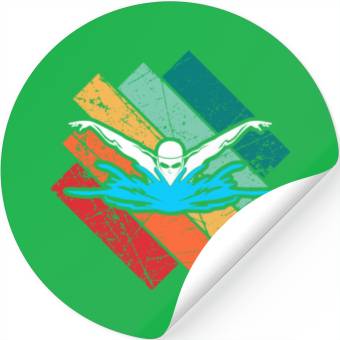 Discover Swim Swimming Stickers