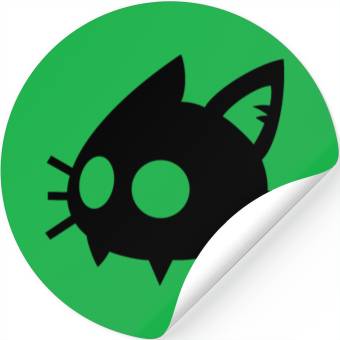 Discover cat face Stickers