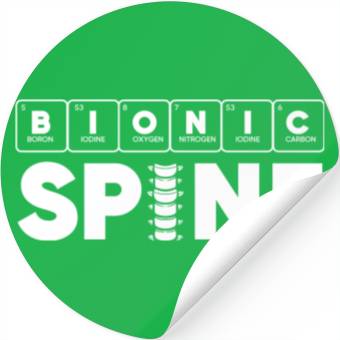 Discover Back Surgery Bionic Spine Periodic Table Science Stickers
