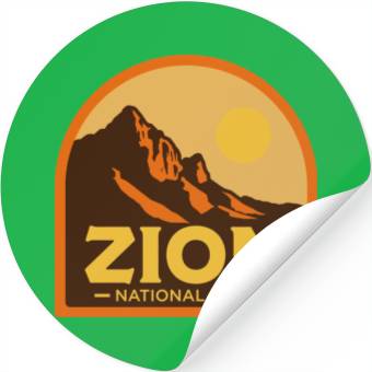 Discover zion national park Stickers
