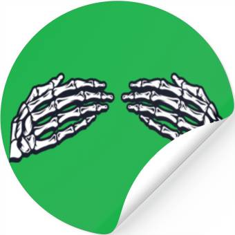 Discover Women's Skeleton Hands Breasts Stickers
