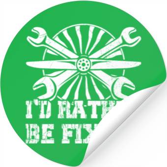 Discover Mechanic Design for an Aviation Tech Stickers