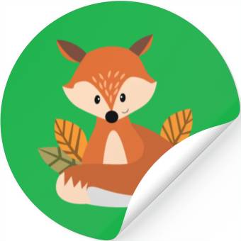 Discover Cute Fox Wine Drinking Lover Party Stickers