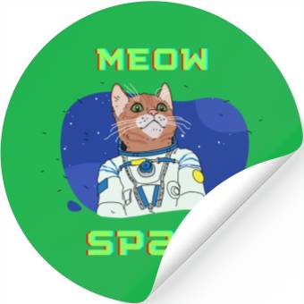 Discover Meow space Stickers