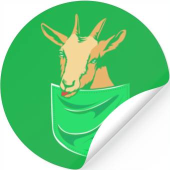 Discover Goat In A Pocket Stickers