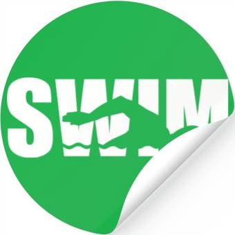 Discover Swim Swimmer Stickers
