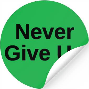 Discover never give up Stickers