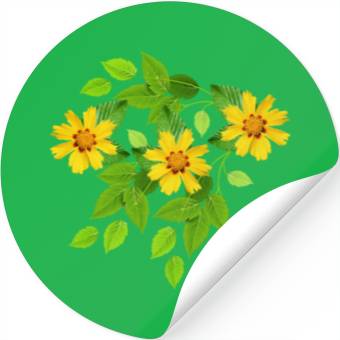 Discover yellow flowers Stickers
