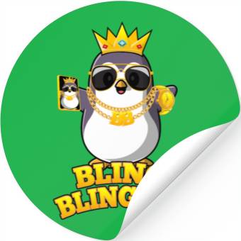 Discover Bling Blinguin Pinguin Stickers