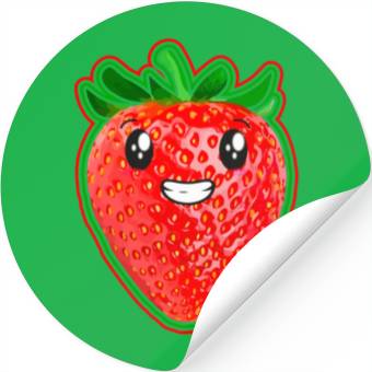 Discover Sweet Strawberry Stickers