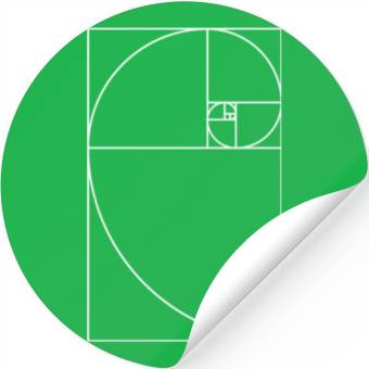 Discover Spiral gift Fibonacci sequence math teacher Stickers