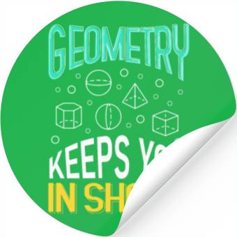 Discover Math Teacher Geometry Gift Stickers