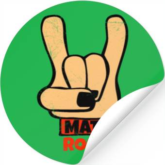 Discover Math Rocks Rock and Roll Funny Math Gift Idea Stickers