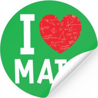 Discover I Love Math Heart Math Stickers