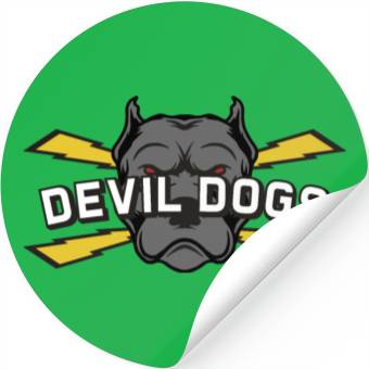 Discover Devil dogs v4 Stickers