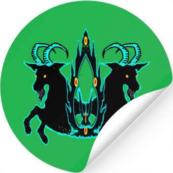 Discover black goat Stickers