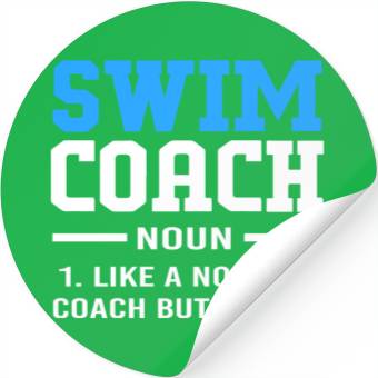 Discover Funny Swimming Instructor Swim Coach Stickers