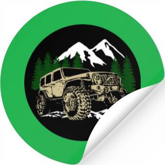 Discover Mountain Jeep Stickers