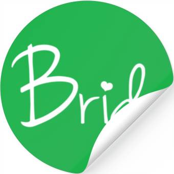 Discover Bride Love Cool Logo Stickers