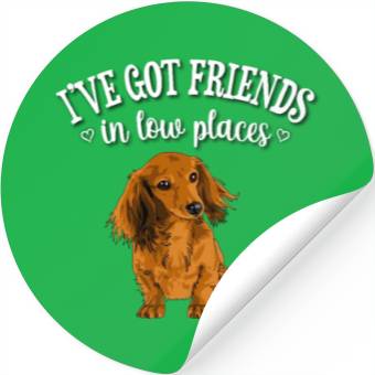 Discover Long Haired Dachshund Stickers