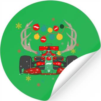 Discover Formula Racing Christmas Lights Stickers