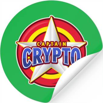 Discover CAPTAIN CRYPTO SUPERHERO Stickers