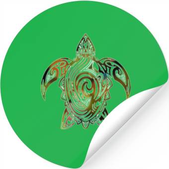 Discover tribal turtle Stickers